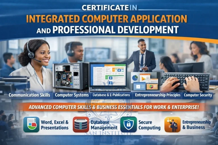Certificate in Integrated Computer Application and Professional Development